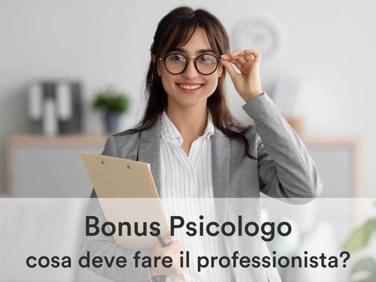 Bonus psicologo - linee guida per il professionista.
